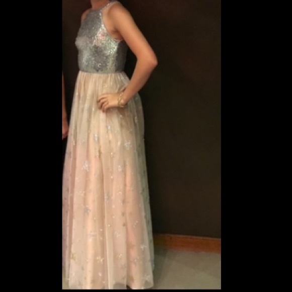 Silver and gold prom dress - Picture 1 of 3